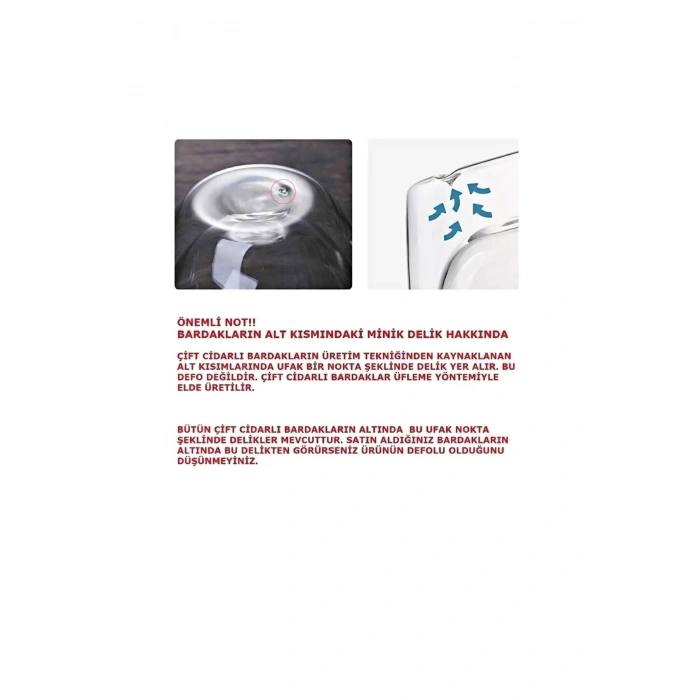 2li Çift Cidarlı  250ml Isıya Dayanıklı Cam Bardak Sıcak Soğuk Çizgili Çay Süt Kahve Kupası Bardağı