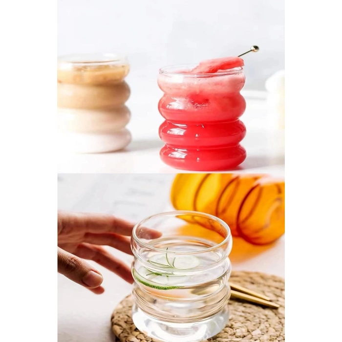 2 Li Boğumlu Model Borosilikat Kokteyl ve Soğuk-Sıcak