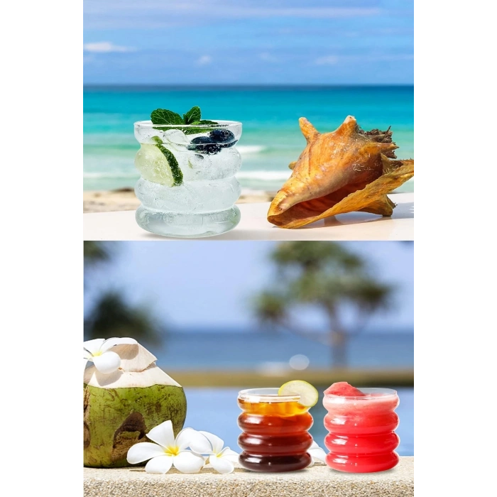 2 Li Boğumlu Model Borosilikat Kokteyl ve Soğuk-Sıcak