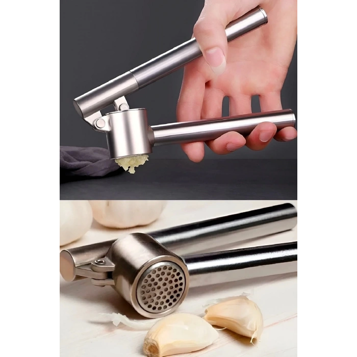 Sarımsak Ezici Konics Yuvarlak Paslanmaz Çelik Ezme