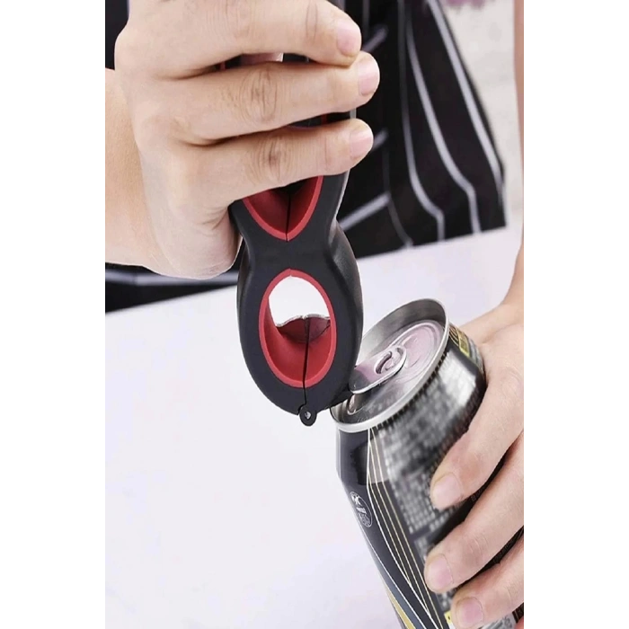 1 Adet Kavanoz Konserve Açacağı 6+1 Fonksiyonlu Kola Şişe Kapağı