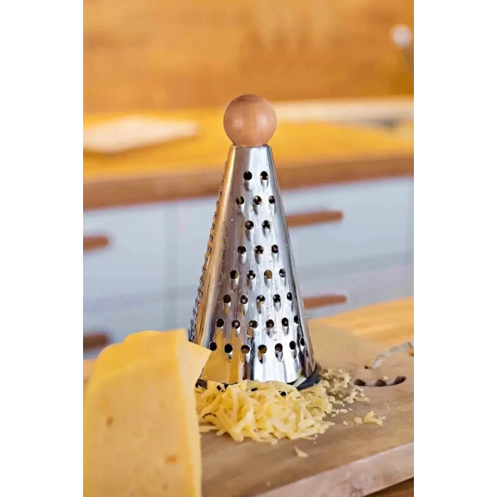 1li Çelik Rende 3 Başlı Sarımsak Patates Sebze Doğrayıcı Rende Silikon Tabanlı