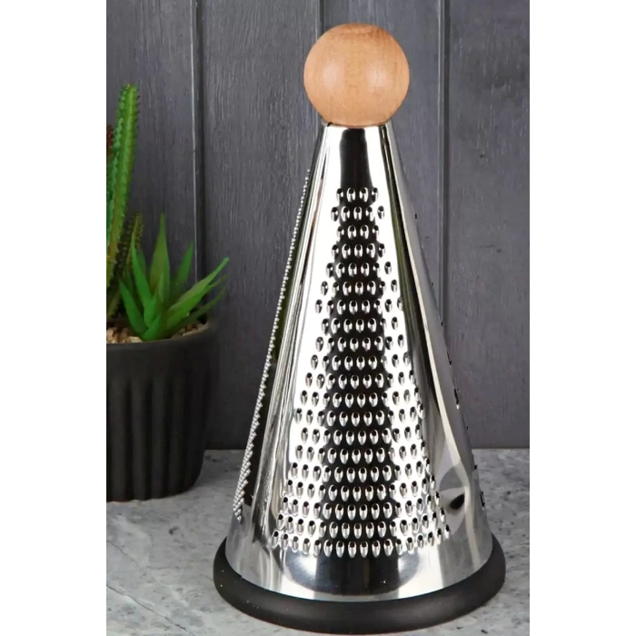 1li Çelik Rende 3 Başlı Sarımsak Patates Sebze Doğrayıcı Rende Silikon Tabanlı