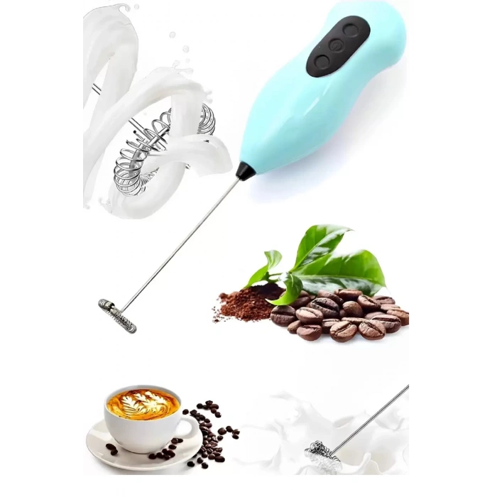 Kahve Köpürtücü Mikser Süt Karıştırıcı Cappuccino Çırpıcı Çelik