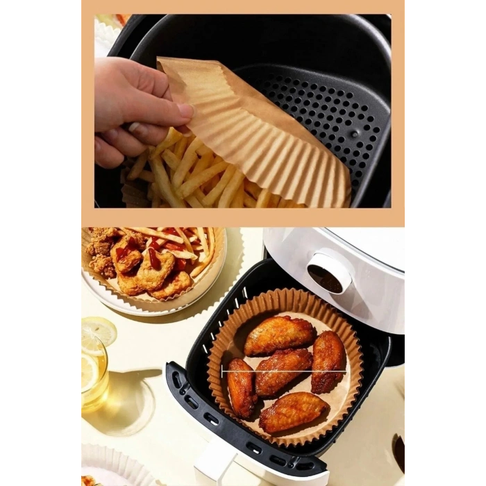 Airfryer Pişirme Kağıdı Hava Fritözü Yağ Geçirmez Kalıp Uyumlu