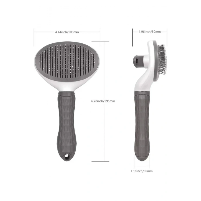 Kedi Köpek Tarağı Evcil Hayvan Fırçası Masaj Aleti Hazneli Kıl Tüy Toplayıcı