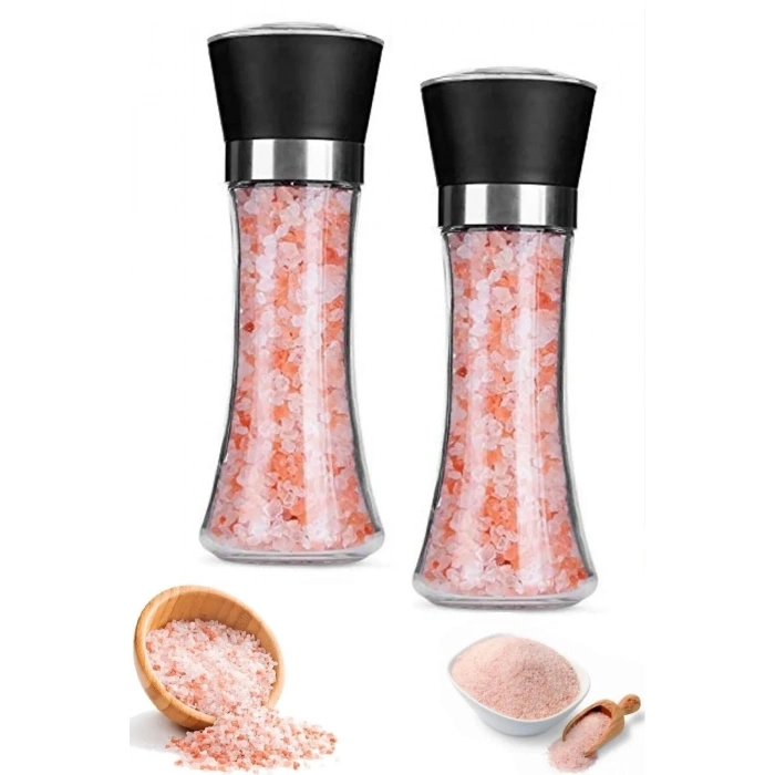 Karabiber Tuzluk Değirmeni Seramik Bıçaklı Öğütücü Büyük Boy Baharat