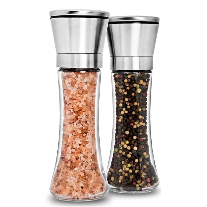 Karabiber Tuz Değirmeni Seramik Bıçaklı Öğütücü Büyük Boy Baharat Öğütücü