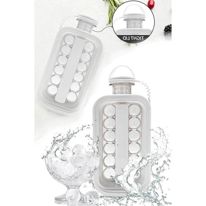 Katlanır Buz Küpü Kalıbı Ve Içecek Şişesi Pratik Taşınabilir