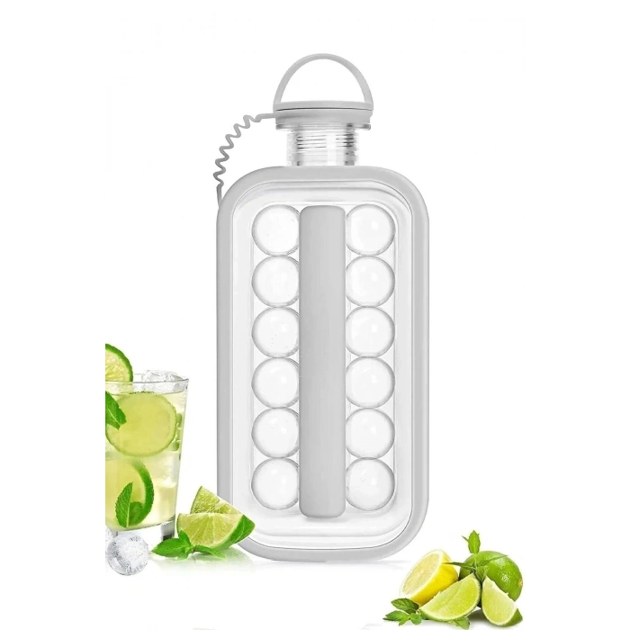 Katlanır Buz Küpü Kalıbı Ve Içecek Şişesi Pratik Taşınabilir