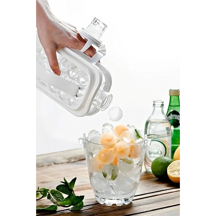 Katlanır Buz Küpü Kalıbı Ve Içecek Şişesi Pratik Taşınabilir Buz Küpü