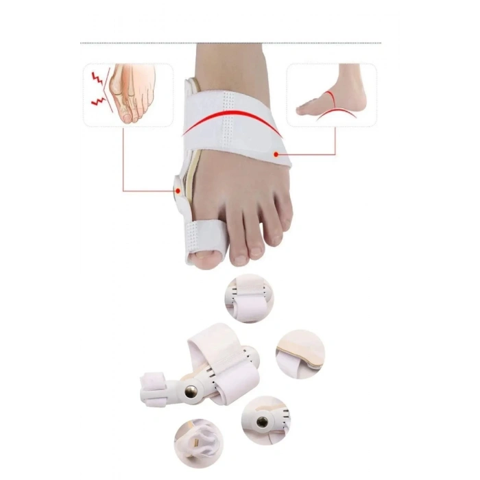 2 Adet Ayak Baş Parmak Kemik Düzeltici Ayak Bakımı Özel Tasarım Halluks Valgus Bunyon Ateli