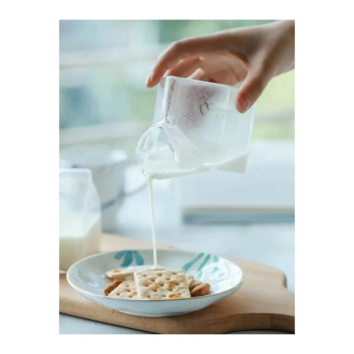 2 Adet Isıya Dayanıklı Borosilikat Süt Kutusu Bardak Kahve Ve Sunum Borosilikat Bardak 350ml