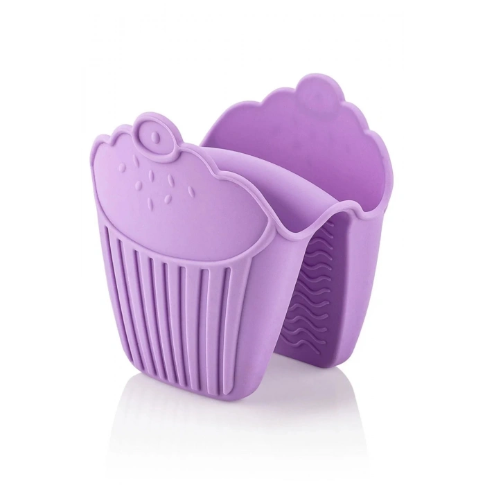 Silikon Fırın Eldiveni Tutucu Isı Yalıtımlı Kaymaz Mikrodalga Fırın Tencere Tepsi Tutmaç Seti