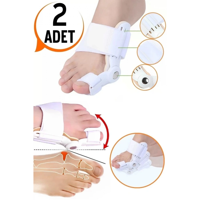 Ayak Baş Parmak Kemik Düzeltici Halluks Valgus Ayak Bakımı Bunyon Koruyucu Gece