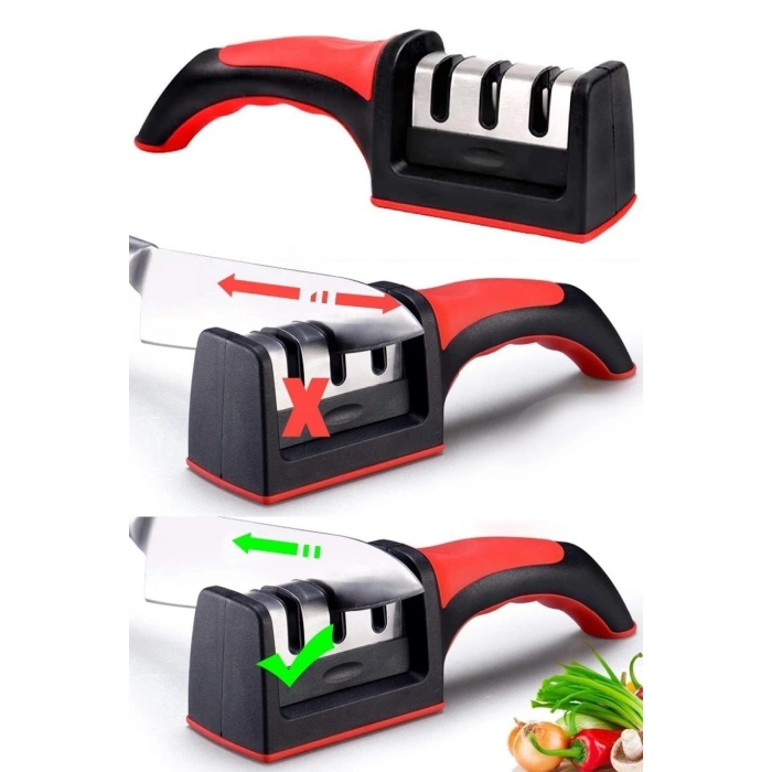 Mutfak Maydanoz Doğrama Makası Çelik Yumurta Çırpıcı Tungsten Bıçak Bileyici Metal Patates Soyacak