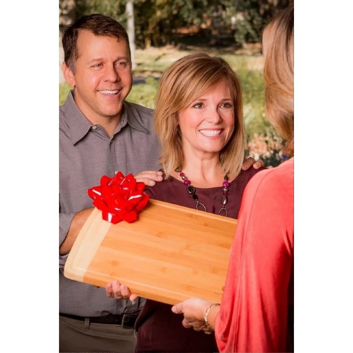 Bambu Kesme Tahtası Mutfak Orta Boy Extra Dayanıklı Koku Yapmaz Bambu Tahta