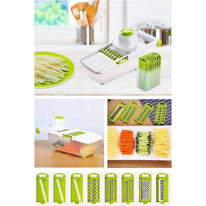 Hazneli Sebze Patates Dilimleyici Doğrayıcı Rendeleme Kesici