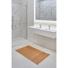 2li Bambu Naturel Banyo Matı Kaydırmaz Çamaşır Makinası Üstü Örtüsü Mutfak Bulaşık Matı Su
