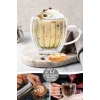 2li Çift Cidarlı Cam Bardak 250 ml Çay Fincanı Kahve Sunum Bardağı Isıya Dayanıklı Kupa Bardak Set