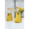  Rosemor 2li Bambu Kapaklı Cam Yağdanlık Vakumlu Borosilikat Cam Sirkelik Zeytinyağı