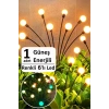 Tekli 6 Led Renkli Solar Bahçe Işıkları Güneş Enerjili Bahçe Peyzaj Aydınlatma