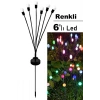 6 Led Renkli Solar Bahçe Işıkları 2 Li Güneş Enerjili Bahçe Peyzaj Aydınlatma Su Geçirmez Led Lamba