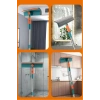 Home Teleskopik Çift Yönlü Pratik Cam Silme Aparatı 180 Derece Döner Pencere Cam Temizleyici