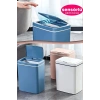Teknolojik Çöp Kutusu Otomatik Aç Kapat Sensörlü Mutfak Banyo Ev Ofis Indüksiyon Çöp