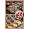 24lü Ve 12li Muffin Cupcake Kapsüllü Muffin Kalıbı Yüksek Kaliteli Yanmaz Yapışmaz Turta Tepsi