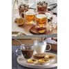 Çift Cidarlı Bardak Cam Kupa 350 Ml Ev Ofis Espresso Kahve Fincanı Borosilikat Kulplu Çay Bardağı El