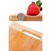 Bambu Kesme Tahtası Mutfak Orta Boy Extra Dayanıklı Koku Yapmaz Bambu Tahta