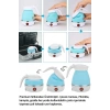 Ketıl Katlanabilir Silikonlu Elektrikli Su Isıtıcısı Kamp Piknik Su Isıtıcı Taşınabilir Mini Kettle
