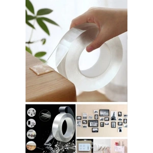Çift Taraflı Bant Çıkarılabilir Süper Güçlü Çift Taraflı Bant Şeffaf Nano Yapışkanlı