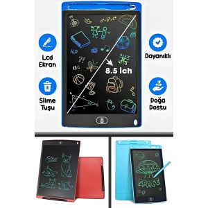 Writing Tablet Lcd 8.5 Dijital Kalemli Yazı Tahtası Grafik Not Yazma Eğitim