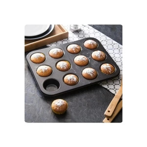 Muffın Kek Kalıbı Cupcake Yanmaz Yapışmaz Kek Çörek Kalıbı