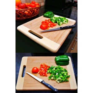 Bambu Kesme Tahtası Mutfak Orta Boy Extra Dayanıklı Koku Yapmaz Bambu Tahta