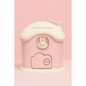 Kumbara Mega Boy Sevimli Kawai Tarz Pebme Renk Ev Baca Kumbara Kilitli Kumbarası