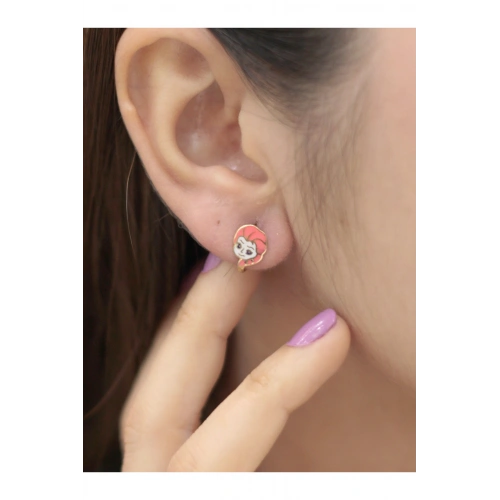 14 Ayar Altın Mineli Çocuk Küpe