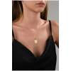 14 AYAR ALTIN VİNTAGE D HARFLİ KOLYE