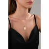 14 AYAR ALTIN VİNTAGE N HARFLİ KOLYE