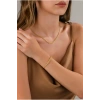 14 AYAR ALTIN SÜZME MODEL BURGU SET BİLEKLİK&KOLYE