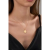 14 AYAR ALTIN OVAL Ö HARFLİ KOLYE