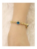 14 Ayar Altın Büyük 3 Gözlü Doç Bileklik