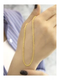14 Ayar Altın 4 Mikron Halat Zincir Kolye