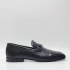 Siyah Hakiki Deri Toka Detaylı Neolit Taban Klasik Ayakkabı