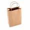 Burgu Saplı Kraft Kağıt Çanta - 18x24x9 cm (25’li Paket)