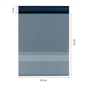 Büyük Boy Cepli Kargo Poşeti 45x55+5 - 100 Adet