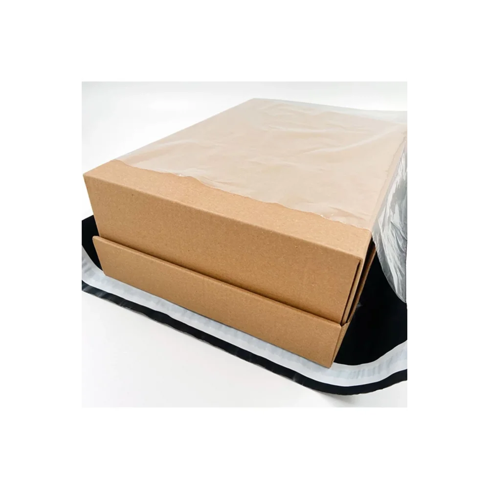 Tek Tarafı Şeffaf Kargo Poşeti 45x55+5 300 Adet