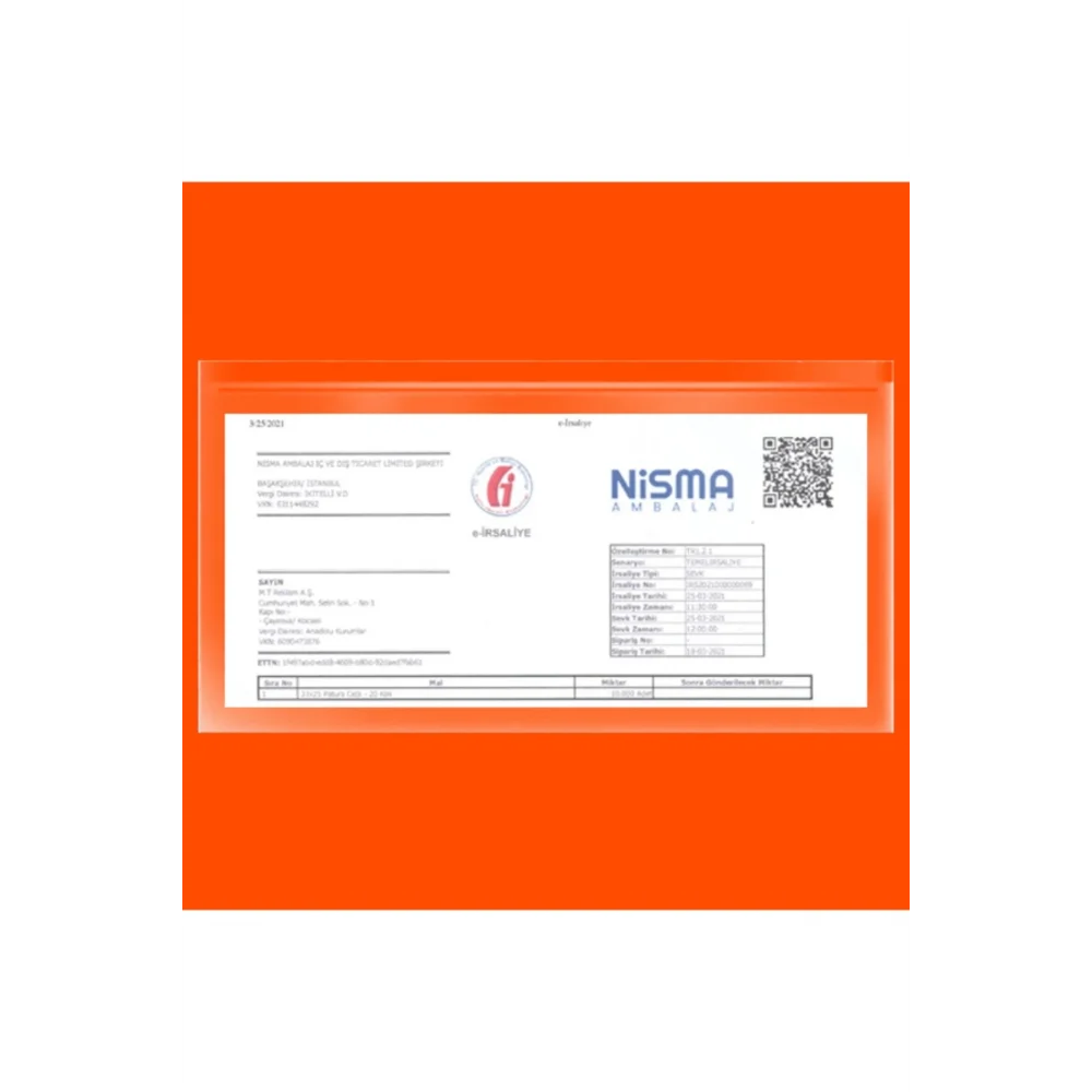 Fatura Cebi Zarf 26x14 - 1500 Adet